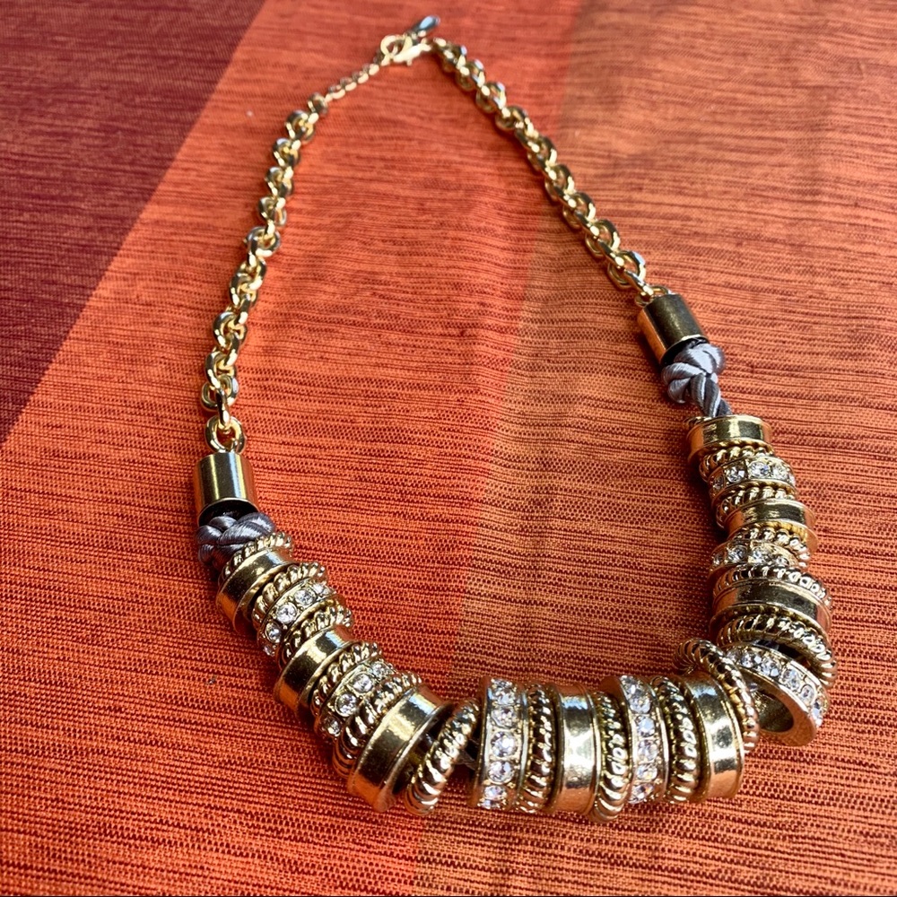 Ann Taylor Statement Necklace Multi-strand Chunky - Picture 1 of 3